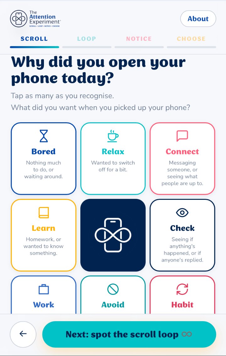 The free app asking why you picked up your phone