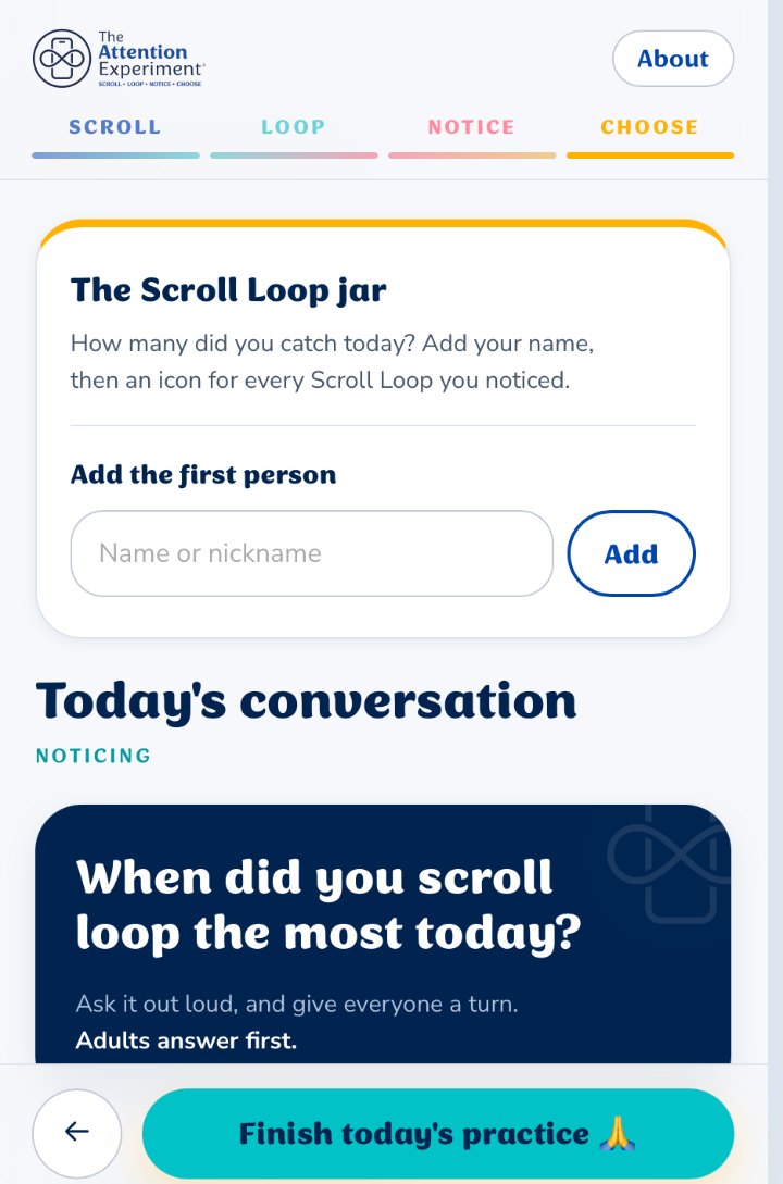 The Scroll Loop jar and today’s family conversation question