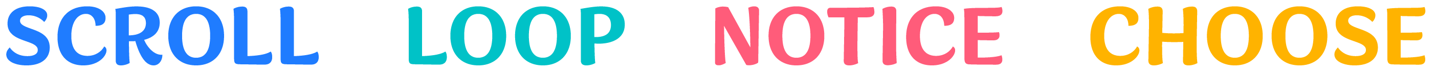 Scroll · Loop · Notice · Choose artwork